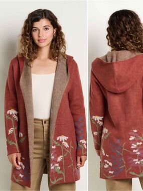 Toad&Co Merino Heartfelt Hoodie Sundown Pattern / XS NEW WITH TAGS NWT